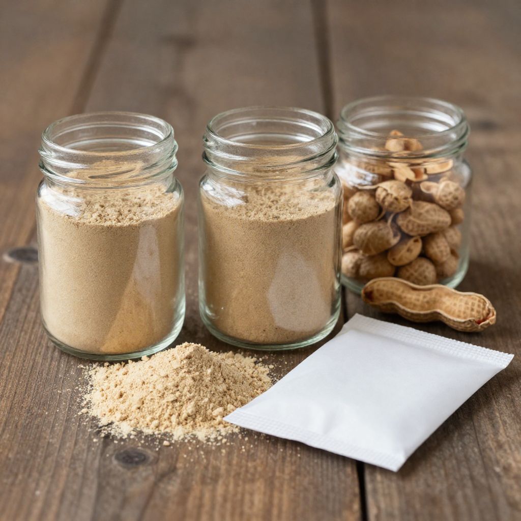 MAS Peanut Powder jars and sachets